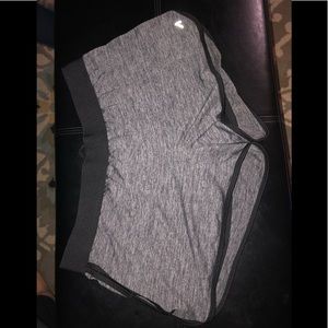 Workout gray and black shorts